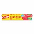 Glad ClingWrap Plastic Wrap, 200 Square Foot Roll, Clear 10012587000202